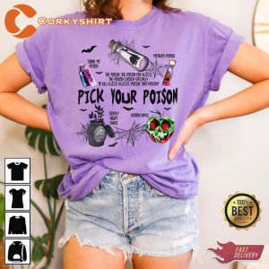 Pick Your Poison Apple Disney Halloween Horror Inspired T-Shirt