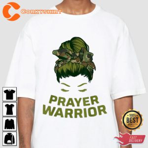 Prayer Warrior Women Camo Faith God Jesus Christian Unisex T-shirt
