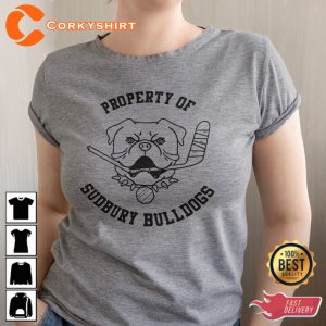Property Of Sudbury Bulldogs Fierce Dog T-Shirt
