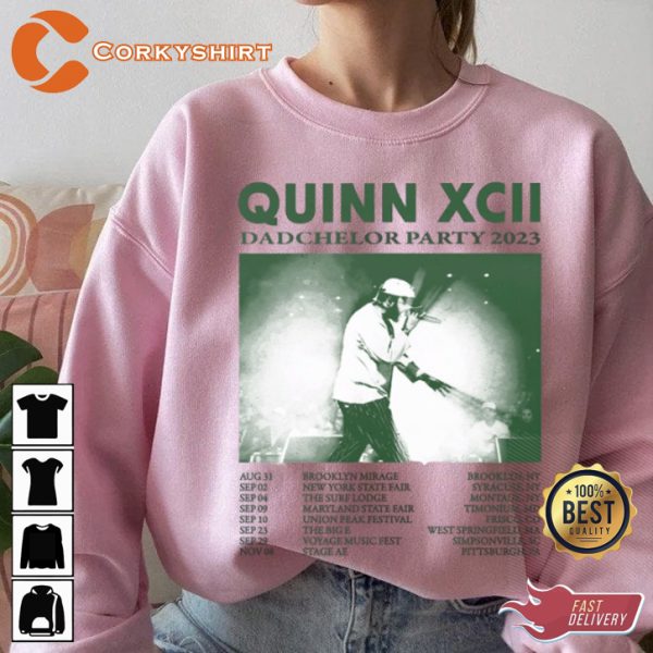 Quinn XCII Dadchelor Party Tour Dates 2023 T-shirt