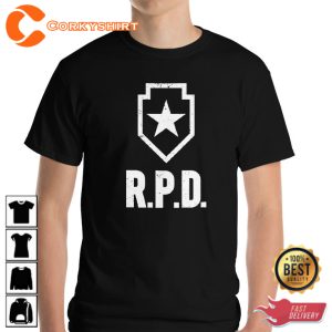 RPD Raccoon Police Station Resident Evil Gaming T-Shirt