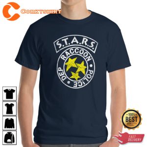 Resident Evil Star Red Racoon Police T-Shirt