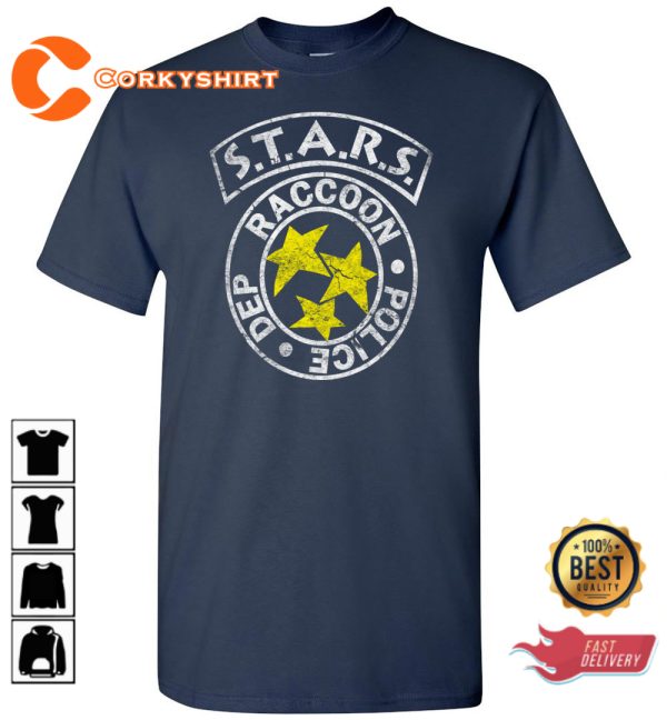 Resident Evil Star Red Racoon Police T-Shirt