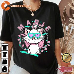 Retro Chic Disney Marie Cat 90s Portrait Aristocats Edition T-shirt