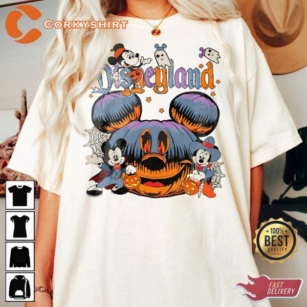 Retro Disneyland Disneyworld Halloween Pumpkin Sweatshirt