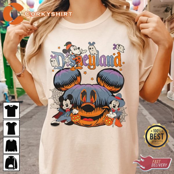 Retro Disneyland Disneyworld Halloween Pumpkin Sweatshirt