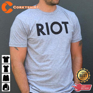 Riot Text Logo T-Shirt