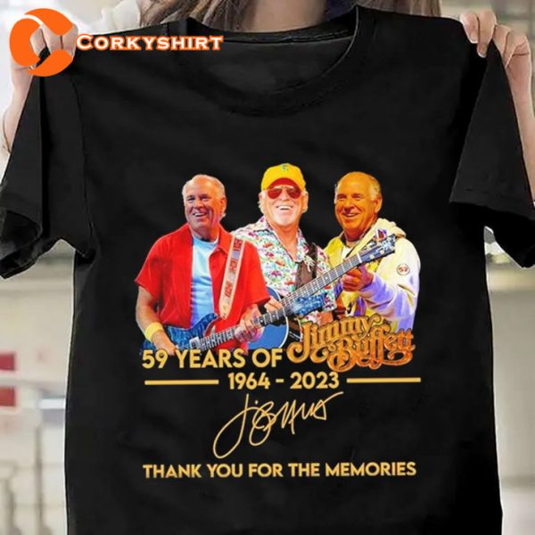 Rip Jimmy Buffett 59 Years 1964-2023 Memorial Shirt