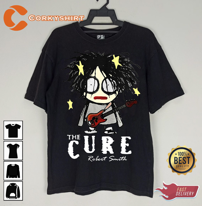 Robert Smith Cute The Cure Funny The Head on the Door Concert T-Shirt