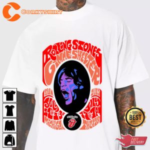 Rolling Stones Rock Legends Mick Jagger Classic Rock Icons Unisex T-Shirt