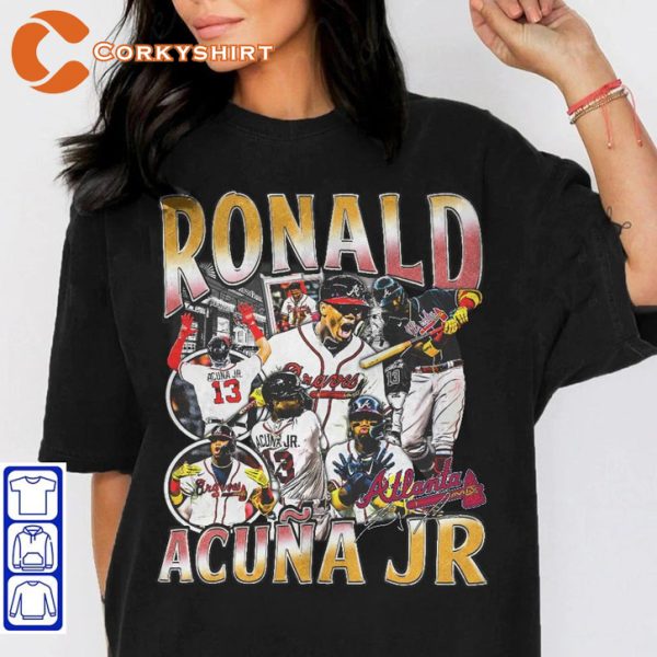 Ronald Acuna Power Hitter Atlanta Braves Baseball Sportwear T-Shirt