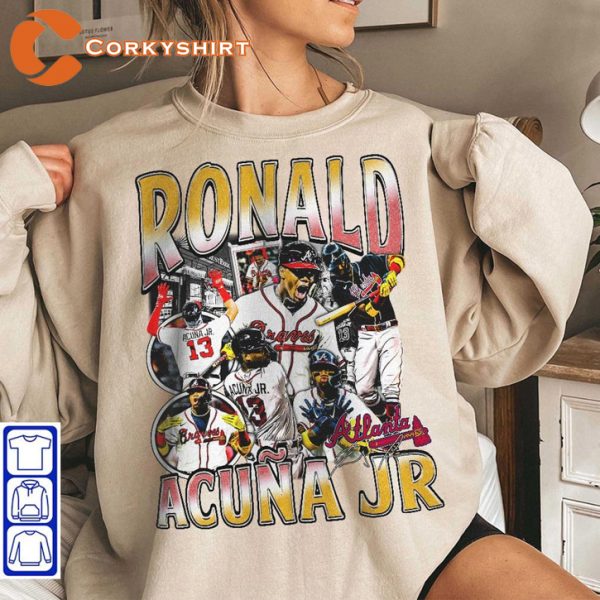 Ronald Acuna Power Hitter Atlanta Braves Baseball Sportwear T-Shirt