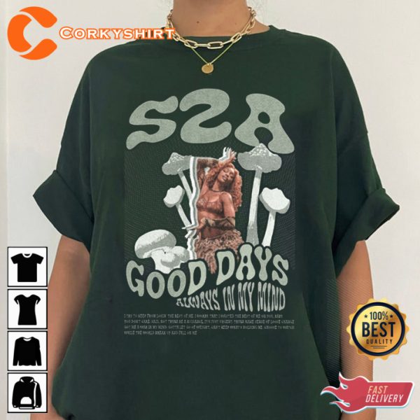 SZA Good Days 90s Always In My Mind SOS Melodies Concert T-Shirt
