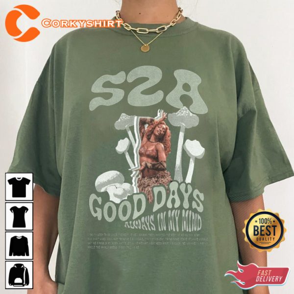 SZA Good Days 90s Always In My Mind SOS Melodies Concert T-Shirt