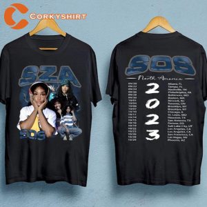 SZA Tour 2023 North America Vintage Music 90s T-shirt