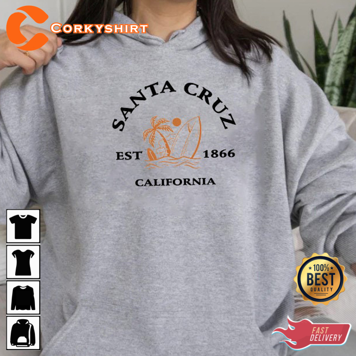 Santa Cruz EST 1866 California Trendy Unisex Sweatshirt