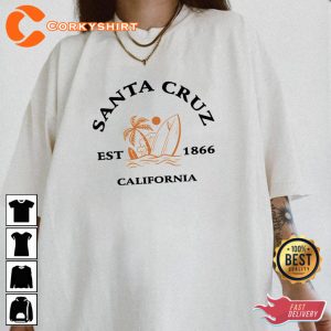 Santa Cruz EST 1866 California Trendy Unisex Sweatshirt