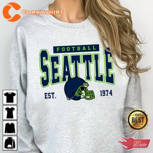 Seattle Seahawks EST 1974 Football Sportwear Sweatshirt