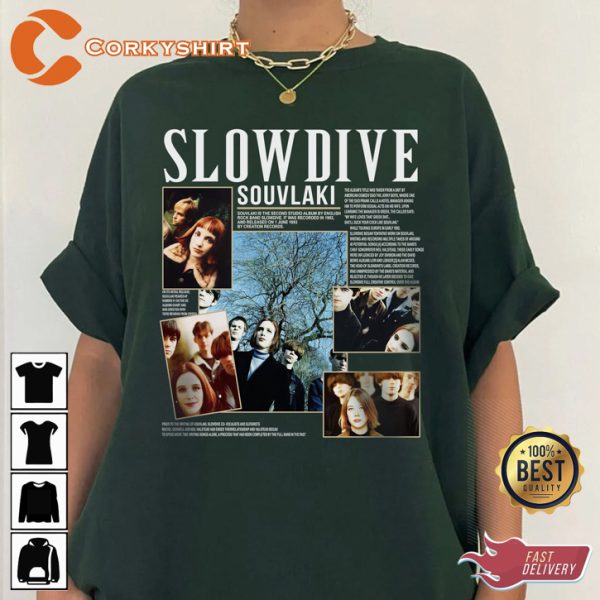 Slowdive Souvlaki Music Graphic T-Shirt