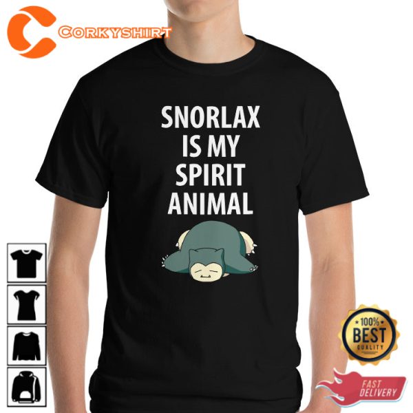 Snorlax Is My Spirit Animal Pokemon Lover T-Shirt