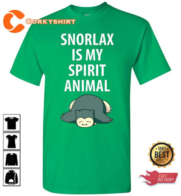 Snorlax Is My Spirit Animal Pokemon Lover T-Shirt