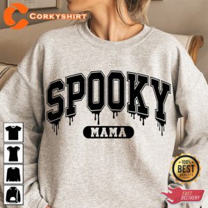 Spooky Mama Halloween Vibes Sweatshirt