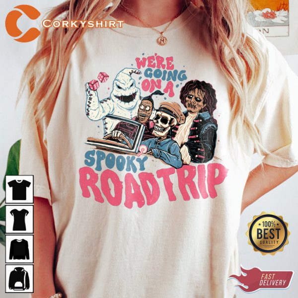 Spooky Were Going On A Road Trip Vintage T-Shirt