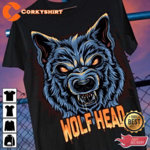 Spooky Wolf Head Halloween 2023 Celebrate Outfit T-Shirt