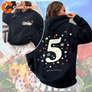 Starry Night 5 Seconds of Summer Pop Rock Band Double Sided Hoodie