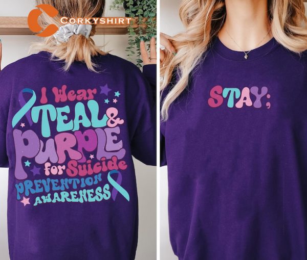 Stay Suicide Prevention Awareness Sweatshirt Feelings Matter T-shirt