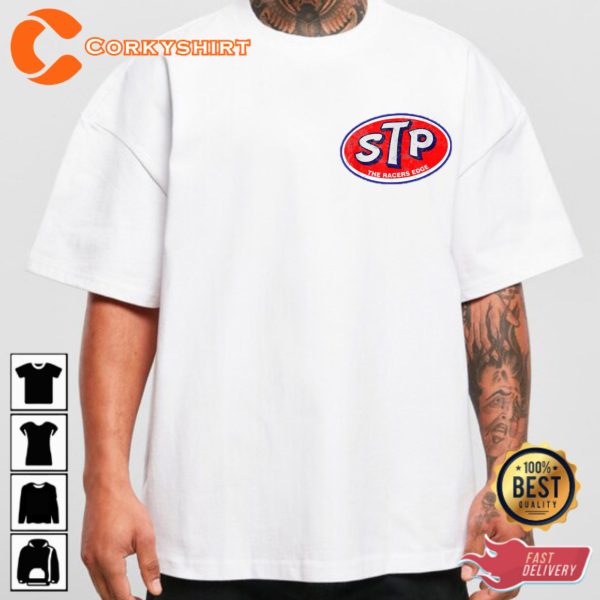 Stp Motor Oil The Racers Edge Racing Speedway Motorcycle Biker T-shirt