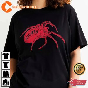 Stussy 8 Ball Red Spider Unisex T-Shirt