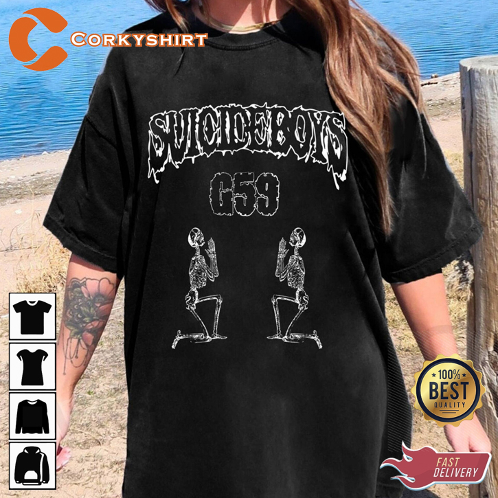 90s Suicideboys Vintage Shirt G59 Merch Suicideboys Skeleton
