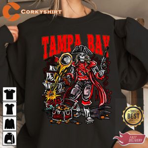Tampa Bay Buccaneers Captain Fear Football Skeleton Sweatshirt