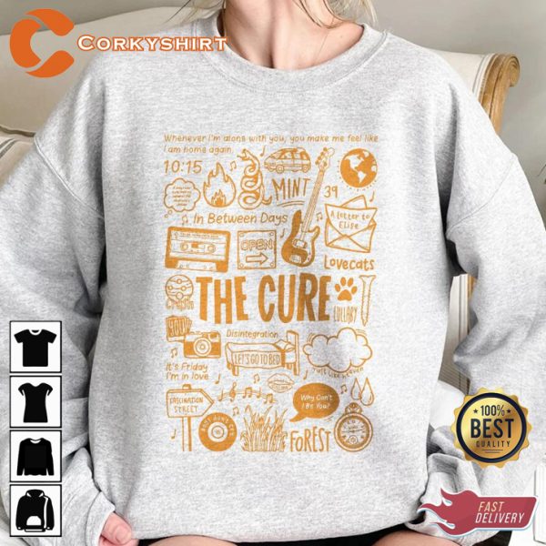 The Cure Album The Cure Band 1992 Wish The Cure Fashion Style Concert Sweatshirt
