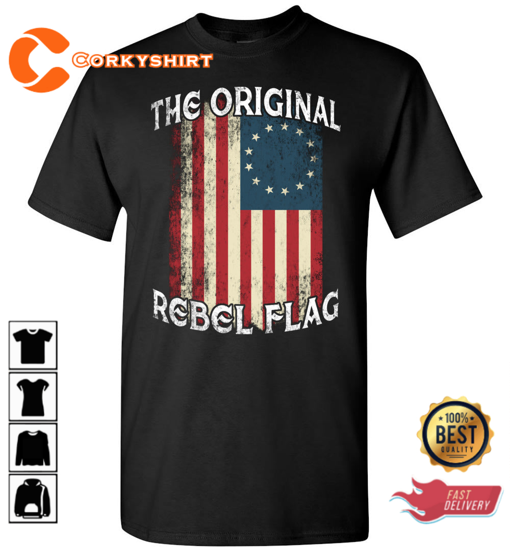 The Original American Flag Patriot Rebel Flag Unisex T-Shirt