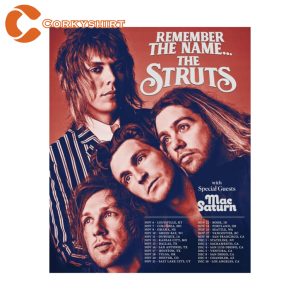 The Struts Remember The Name The Struts Tour 2023 Wall Art Concert Poster