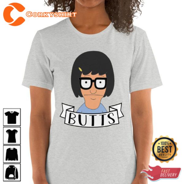 Tina Belcher Butts Bobs Burgers Cartoon T-Shirt