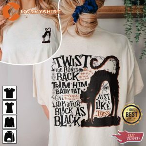 Twist The Bones Double Side Baby Fat Halloween Horror Inspired T-Shirt