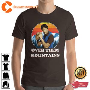 Uncle Rico Football Over them Mountains T-Shirt