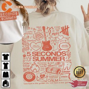 Vintage 5 Seconds Of Summer Music The Show 2024 Tour T-Shirt