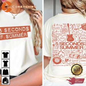 Vintage 5 Seconds Of Summer Music The Show 2024 Tour T-Shirt