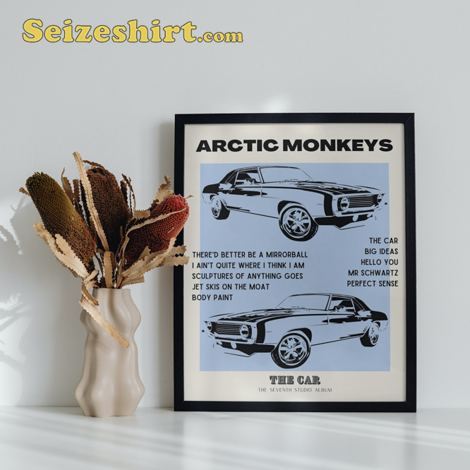 Vintage Arctic Monkeys The Car Album Lyric Poster