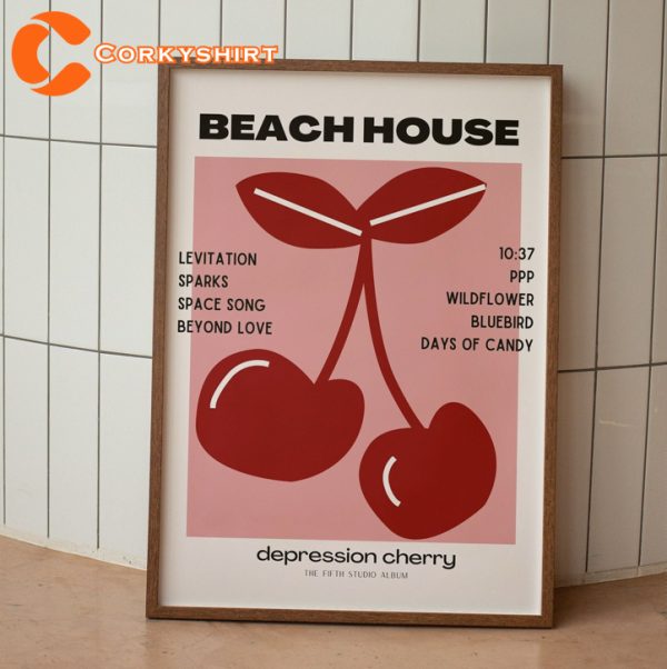 Vintage Beach House Depression Cherry Album Wall Art Poster