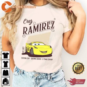 Vintage Cars Cruz Ramirez Car Pixar T-Shirt