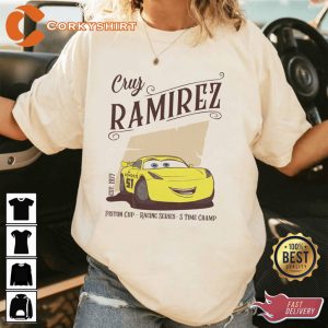 Vintage Cars Cruz Ramirez Car Pixar T-Shirt