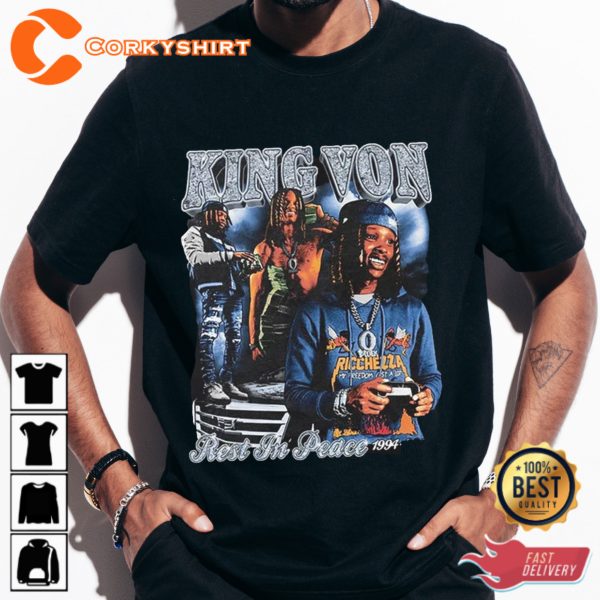 Vintage King Von Gift For Fan Unisex T-shirt