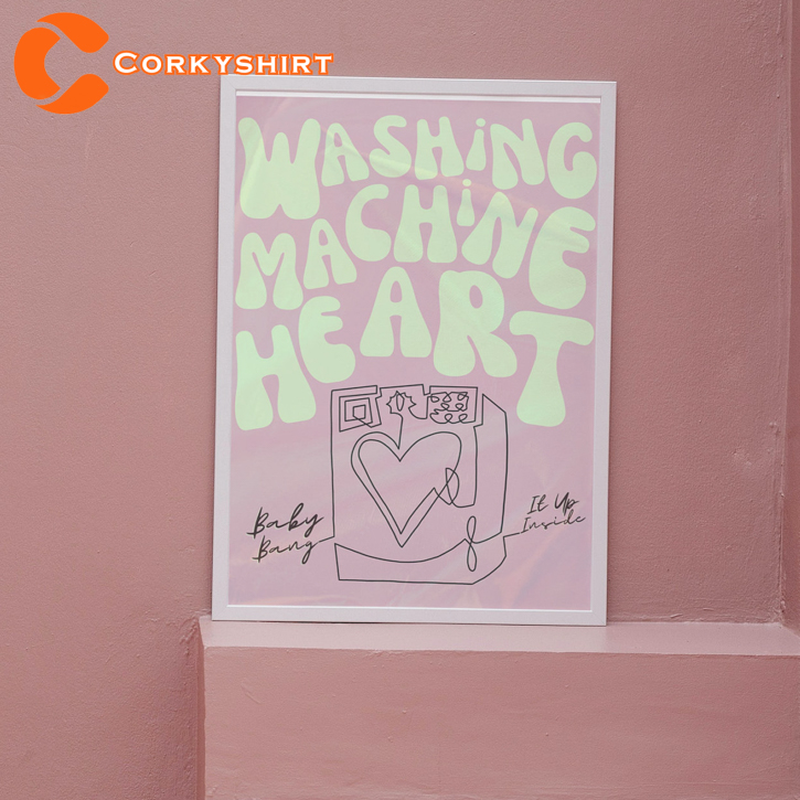 Washing Machine Heart Lyric Poster Be The Cowboy Album Home Decor Wall Art