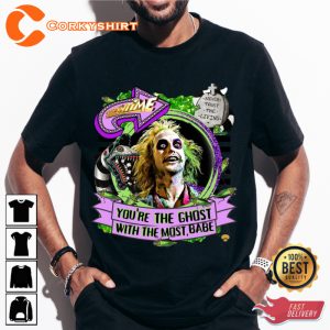 Youre The Ghost With The Most Beetlejuice Showtime Movie Holiday Celebrate Halloween Outfit Unisex Sweatshirt