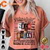 Zach Bryan Country Music Tour T-shirt